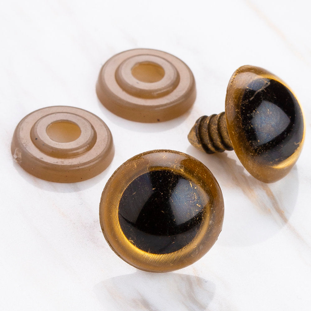 Loren 18 mm Altın Sarısı 5 Çift Amigurumi Göz